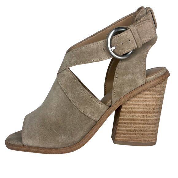 Marc Fisher LTD Taupe Vega Sandal - Size 6.5 - Women - Picture 7 of 14